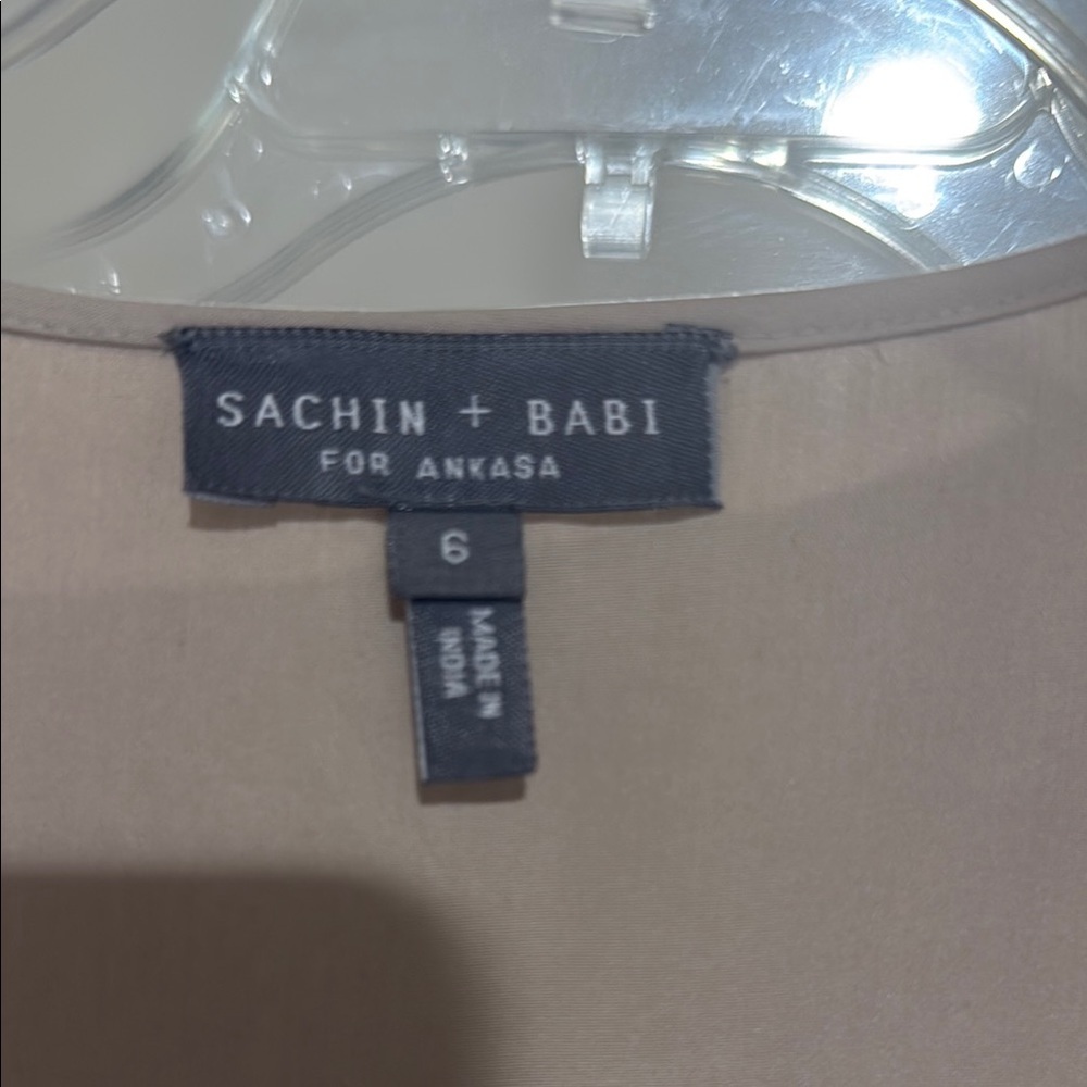 Sachin + Babi Beige Sequin Dress - Picture 2 of 7